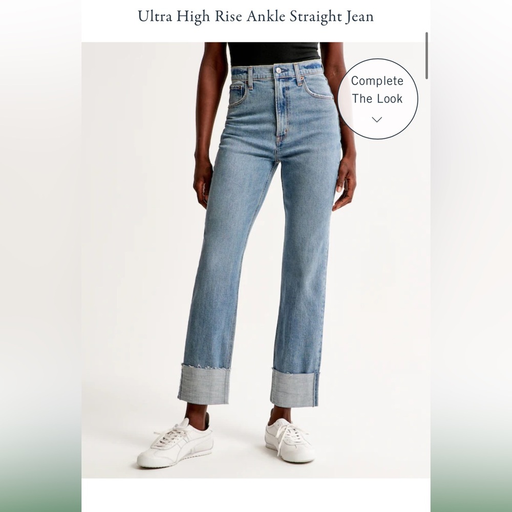 Ultra High Rise Ankle Straight Jean